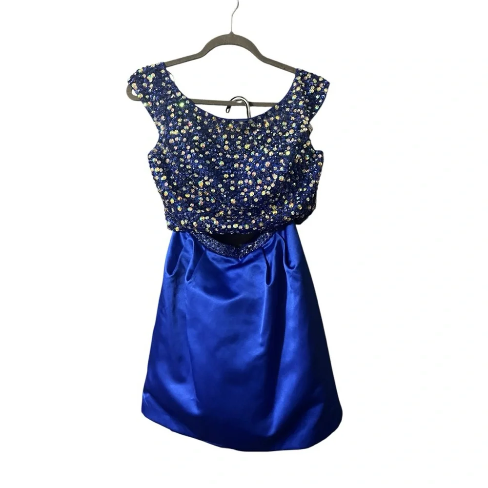 Sherri Hill Beaded Taffeta Skirt & Top Set